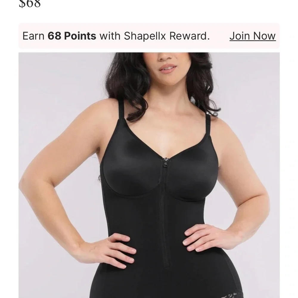 Sleek Black Shapewear Bodysuit - Picture 1 of 6